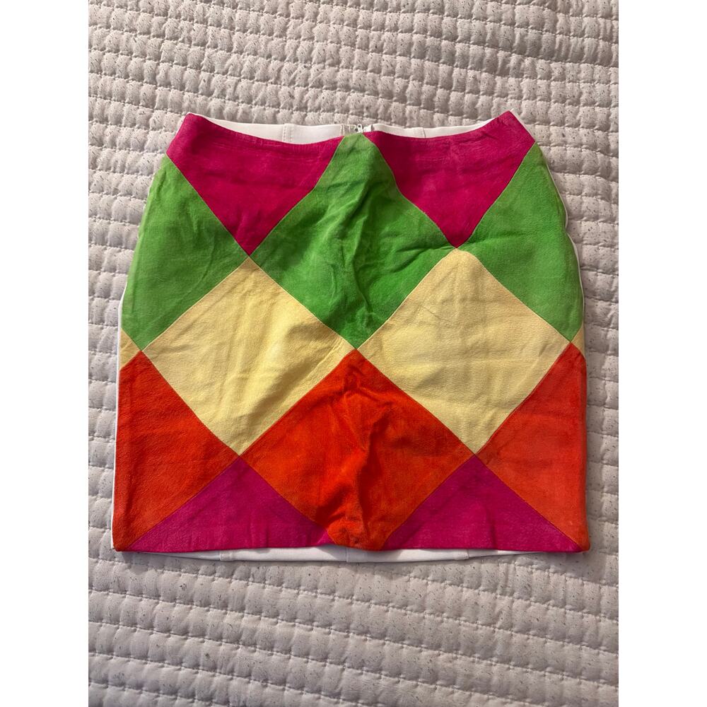 John Murrough Vintage checkered mini skirt